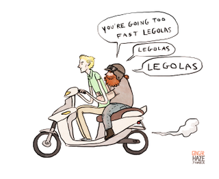 Illustration for article titled Hipster Lord of the Rings, where the Nazgul ride fixies!